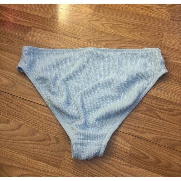 Wild Fable Textured Light Blue Bikini Set Size 1X - Picture 6 of 8